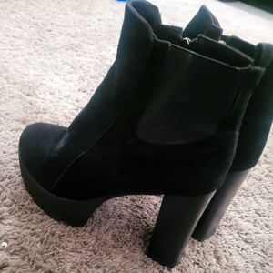 Nasty Gal Black Ankle Boots